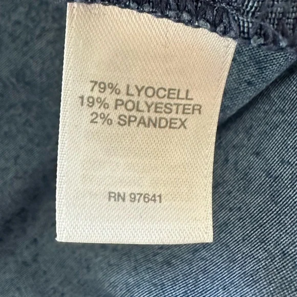 J.Jill Purejill Indigo Blue 2-Piece Pull-on Midi Skirt and Tunic - Picture 14 of 15